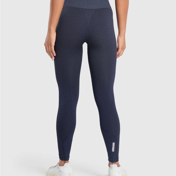 Navy High-Waisted Leggings - Picture 3 of 7